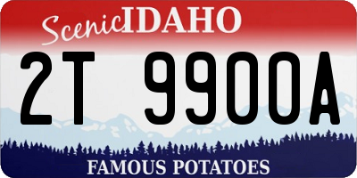 ID license plate 2T9900A