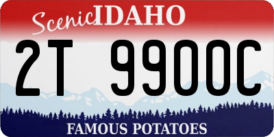 ID license plate 2T9900C