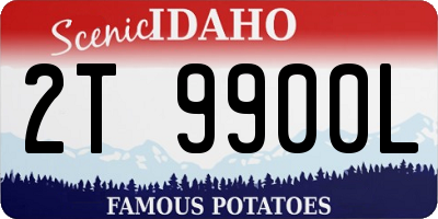 ID license plate 2T9900L