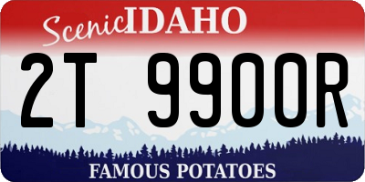 ID license plate 2T9900R