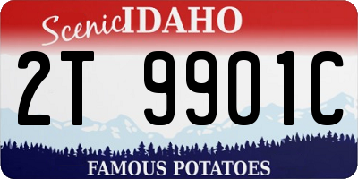 ID license plate 2T9901C