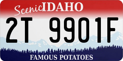 ID license plate 2T9901F