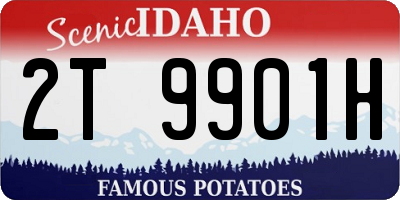 ID license plate 2T9901H