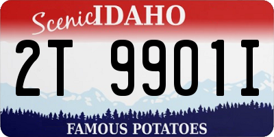 ID license plate 2T9901I