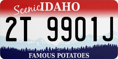 ID license plate 2T9901J