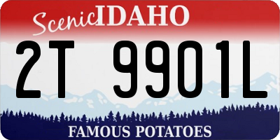 ID license plate 2T9901L