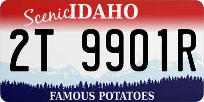 ID license plate 2T9901R