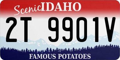 ID license plate 2T9901V