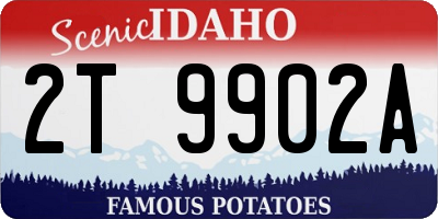 ID license plate 2T9902A