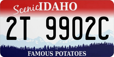 ID license plate 2T9902C