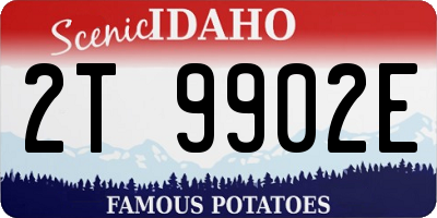 ID license plate 2T9902E