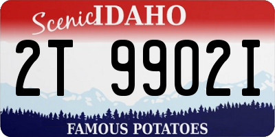 ID license plate 2T9902I