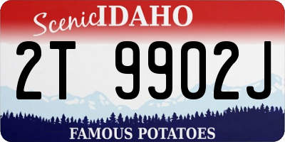 ID license plate 2T9902J