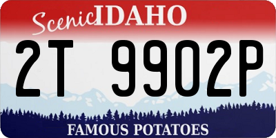 ID license plate 2T9902P