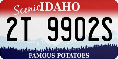 ID license plate 2T9902S