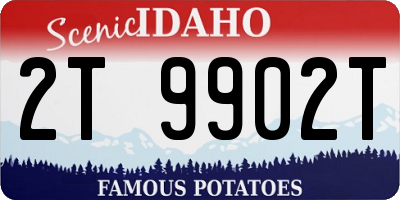 ID license plate 2T9902T