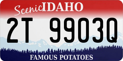 ID license plate 2T9903Q