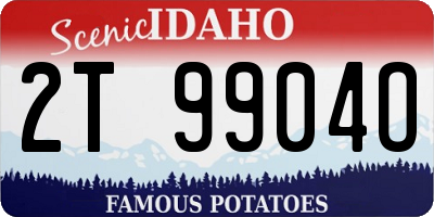 ID license plate 2T9904O