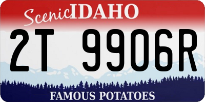 ID license plate 2T9906R