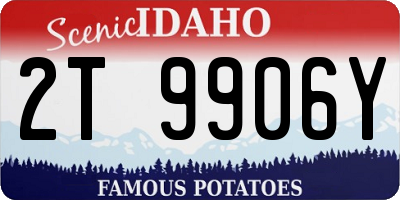 ID license plate 2T9906Y