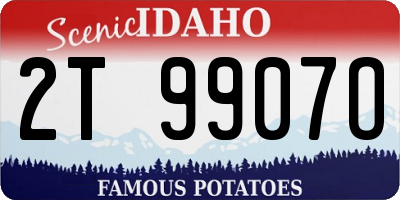 ID license plate 2T9907O