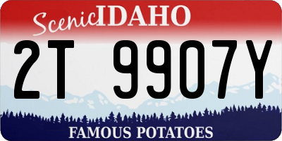 ID license plate 2T9907Y