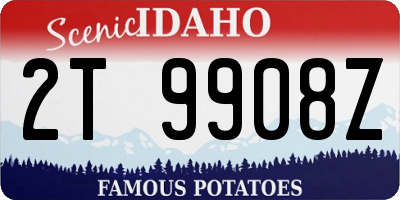 ID license plate 2T9908Z