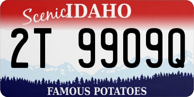 ID license plate 2T9909Q