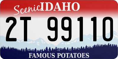 ID license plate 2T9911O