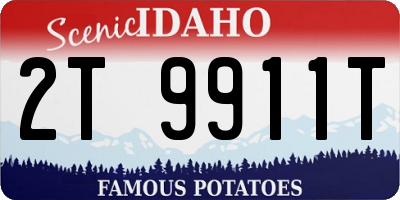 ID license plate 2T9911T