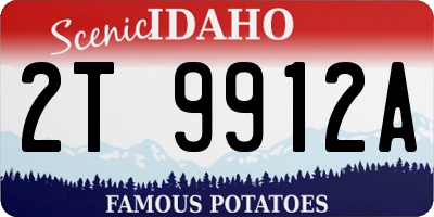 ID license plate 2T9912A