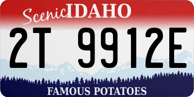 ID license plate 2T9912E