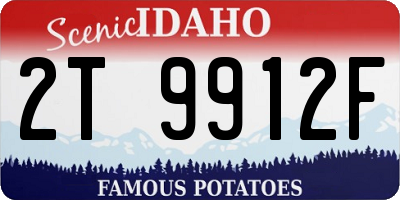 ID license plate 2T9912F