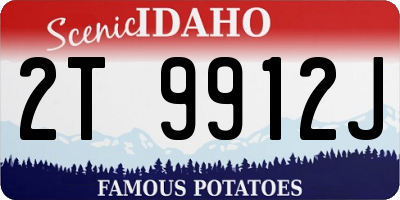 ID license plate 2T9912J