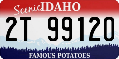 ID license plate 2T9912O