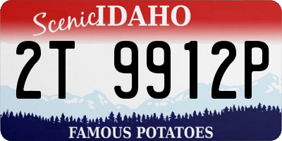 ID license plate 2T9912P