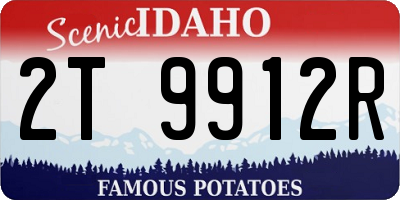 ID license plate 2T9912R