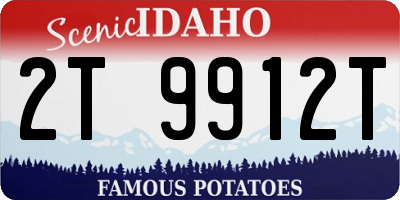 ID license plate 2T9912T