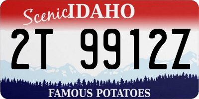 ID license plate 2T9912Z