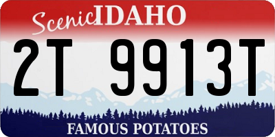 ID license plate 2T9913T