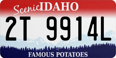 ID license plate 2T9914L