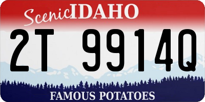 ID license plate 2T9914Q