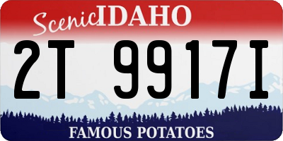 ID license plate 2T9917I