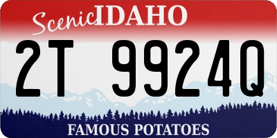 ID license plate 2T9924Q