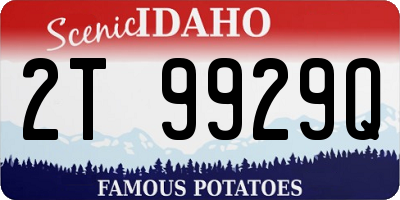 ID license plate 2T9929Q