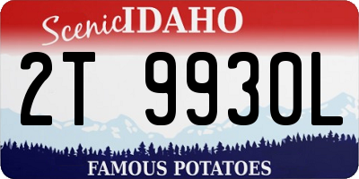 ID license plate 2T9930L