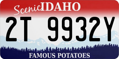 ID license plate 2T9932Y