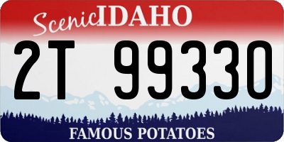 ID license plate 2T9933O