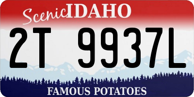 ID license plate 2T9937L