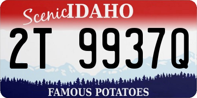 ID license plate 2T9937Q